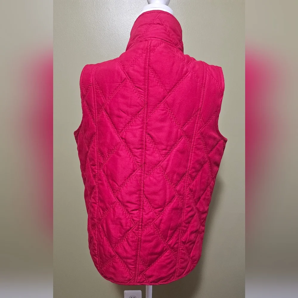 Jane Ashley Red Jacket Vest Size Medium